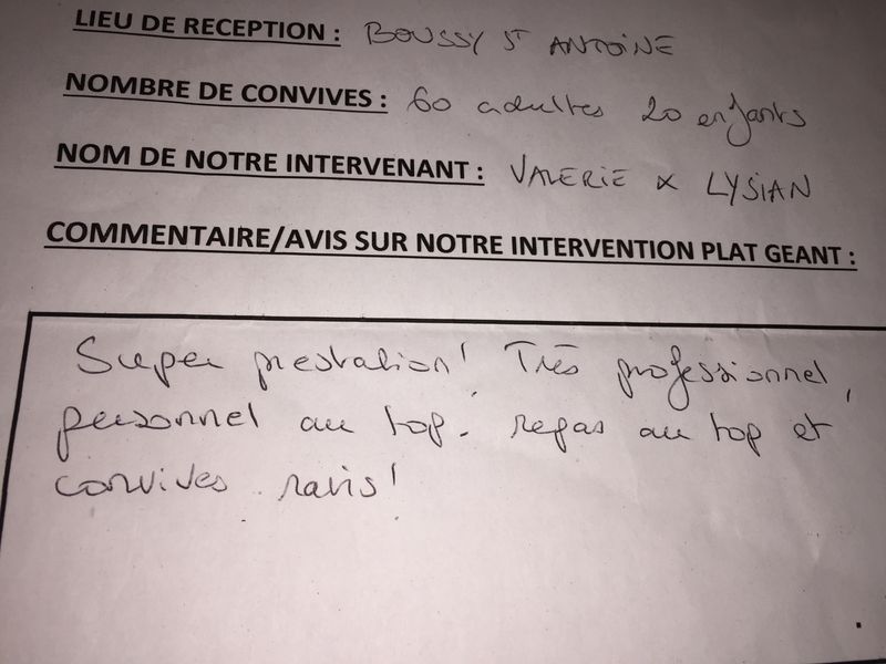 soirée paella à domicile 95