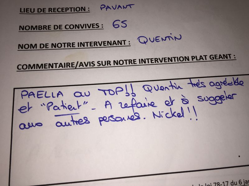 Soirée paella géante